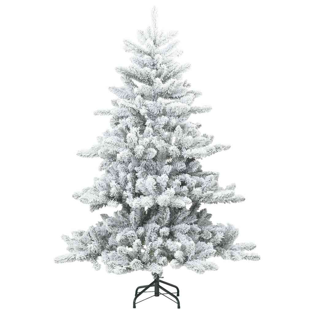 Umjetno Zglobno Božićno Drvo Snijeg Preplačeno Bijela 150 cm