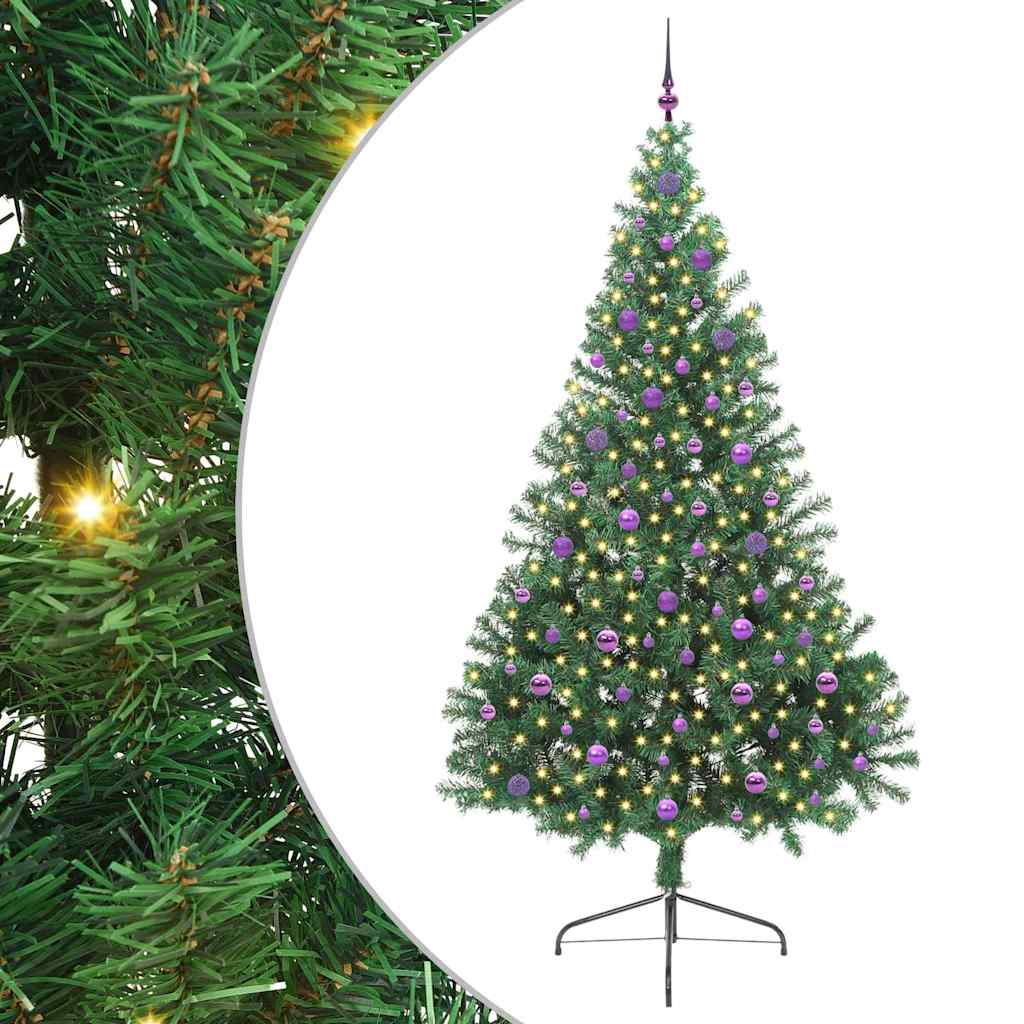 Umjetno predsvijetljeno božićno drvce Zelena 240 cm PVC