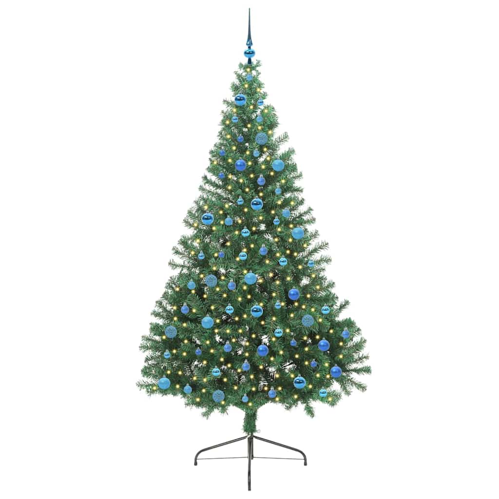 Umjetno predsvijetljeno božićno drvce Zelena 240 cm PVC