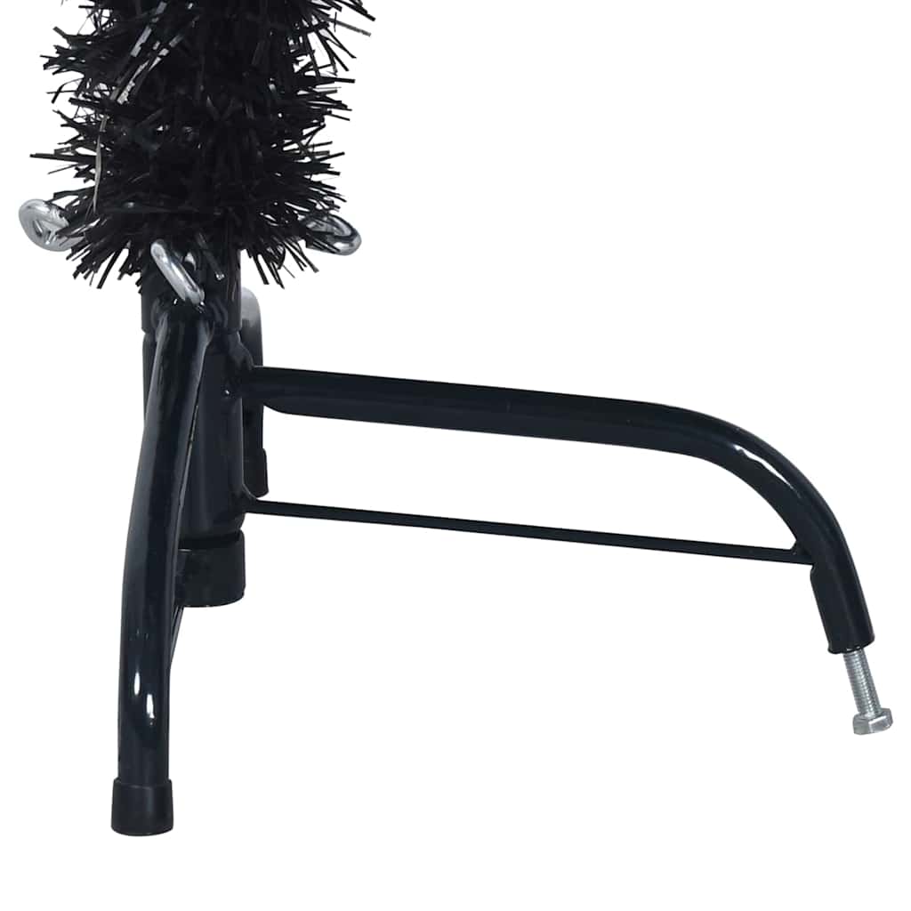 Umjetno predsvijetljeno božićno drvce Crna 120 cm PVC