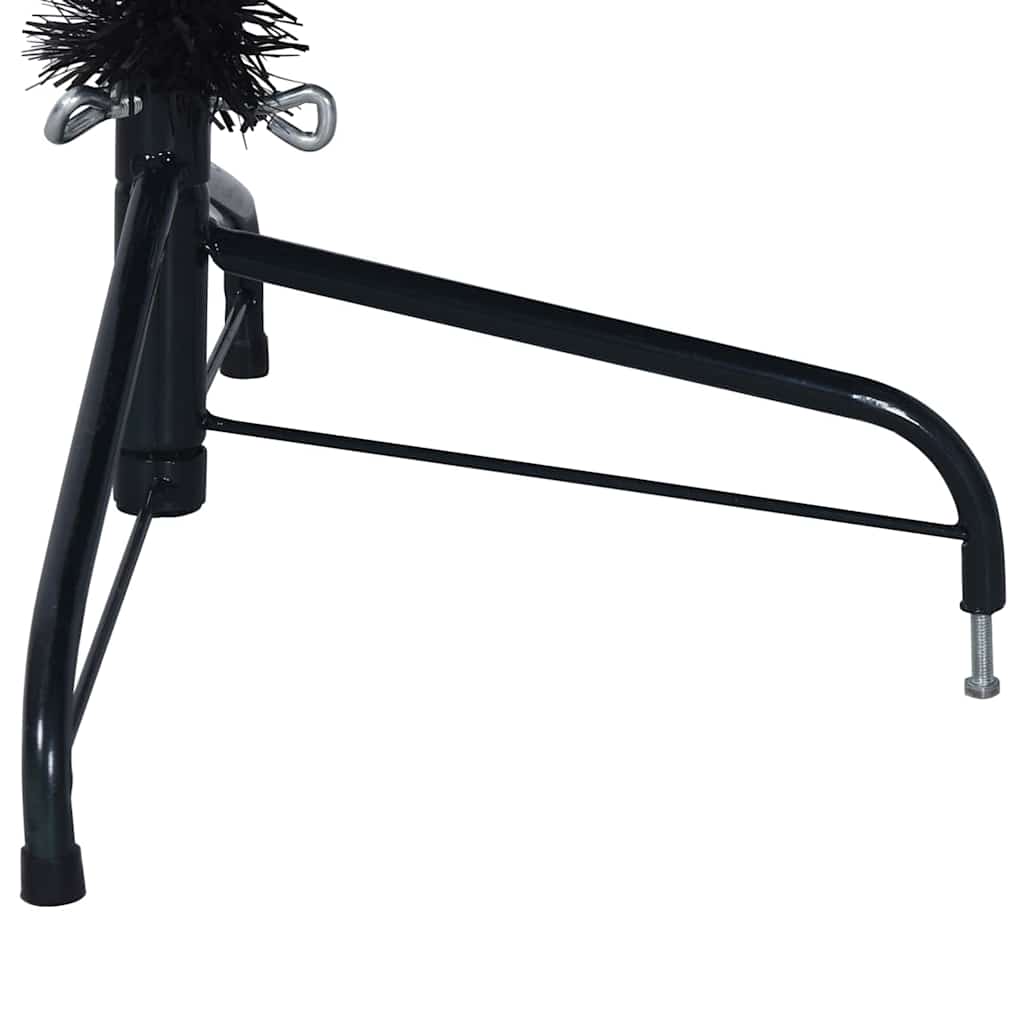 Umjetno predsvijetljeno božićno drvce Crna 210 cm PVC