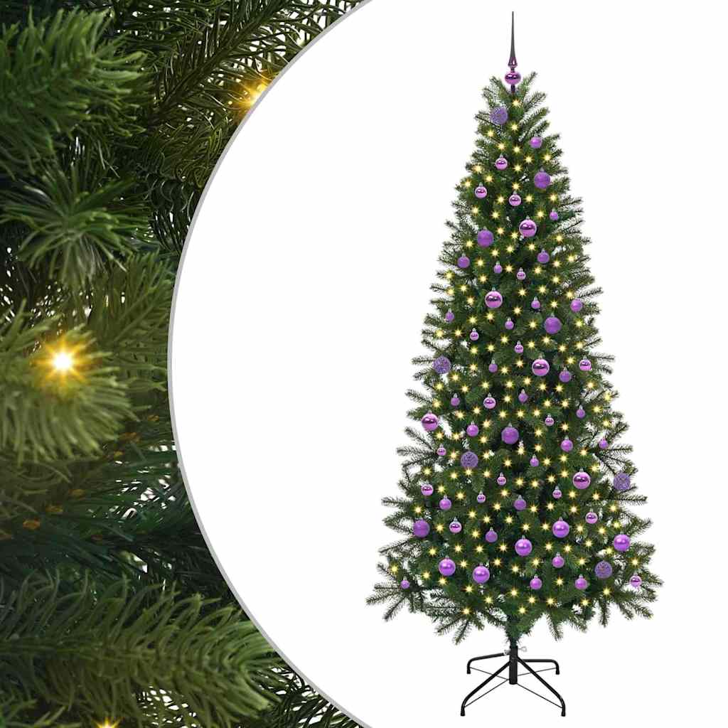 Umjetno božićno drvce s stalakom Zelena 210 cm PE i PVC