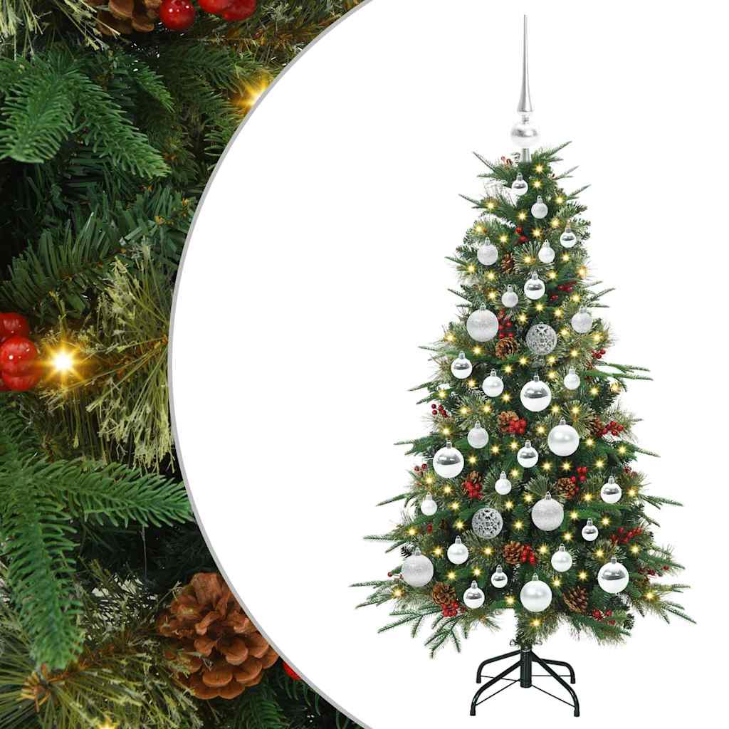 Umjetno božićno drvce s nogom s stalakom Zelena 120 cm PE i PVC