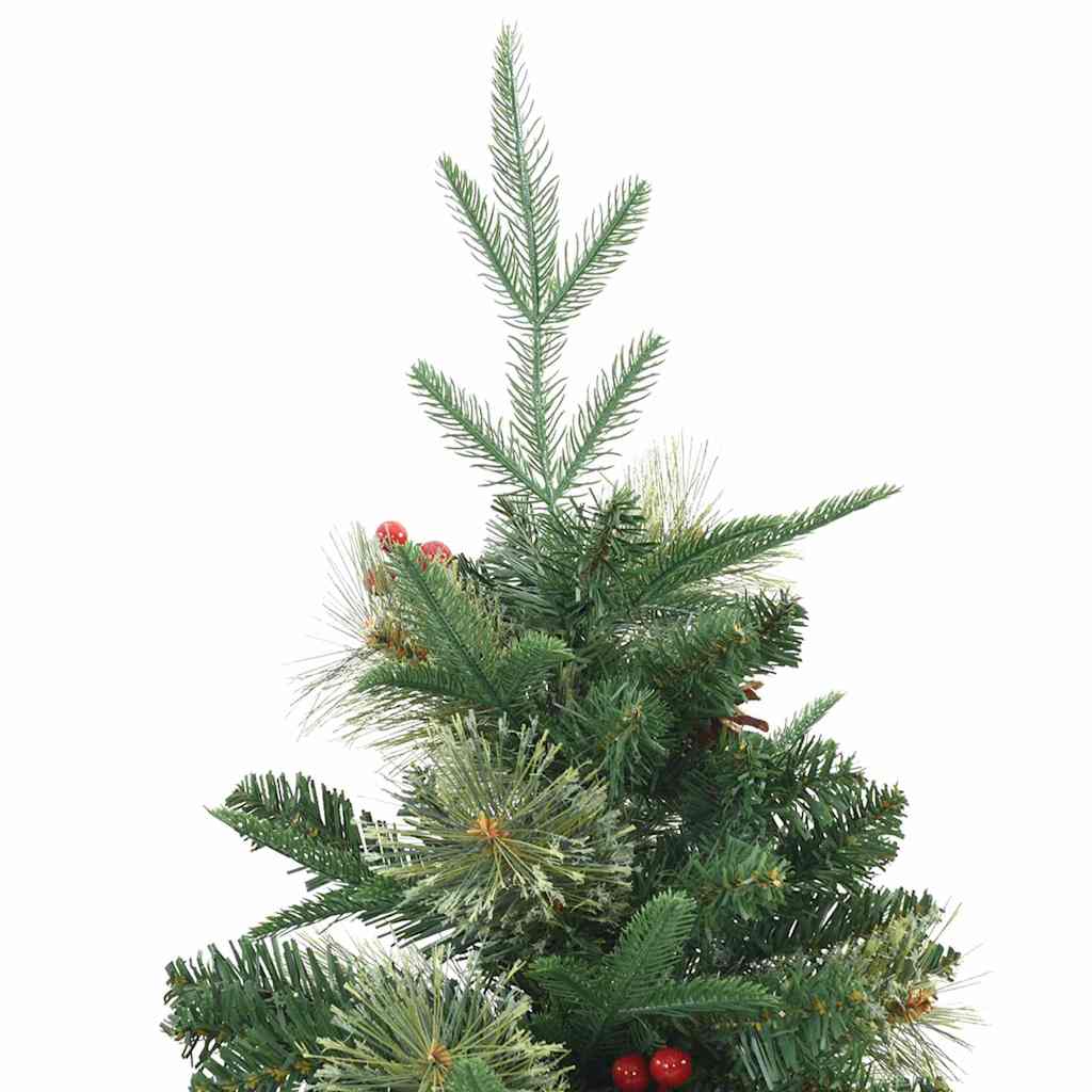 Umjetno božićno drvce s nogom s stalakom Zelena 150 cm PE i PVC