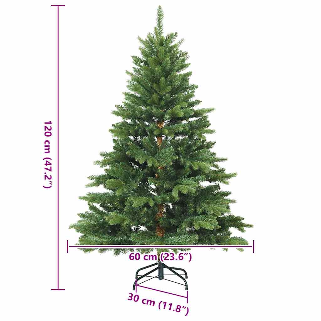 Umjetno božićno drvce s stalakom Zelena 120 cm PE i PVC