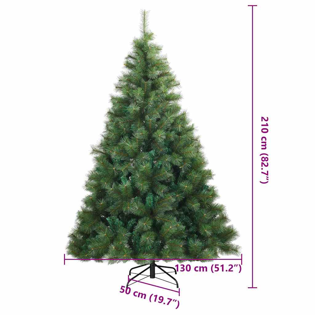 Umjetno božićno drvce s stalakom Zelena 210 cm PE i PVC