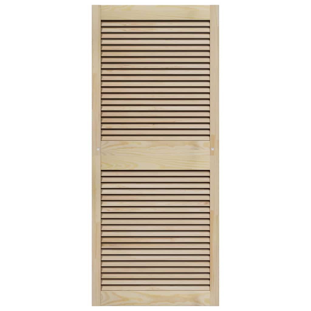 Ormarna vrata Prirodna 140,5 x 2,1 x 59,5 cm Čvrsto borovo drvo