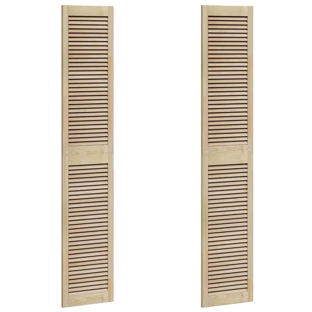 Ormarna vrata s vratima 2 pcs Prirodna 201 x 2,1 x 39,5 cm