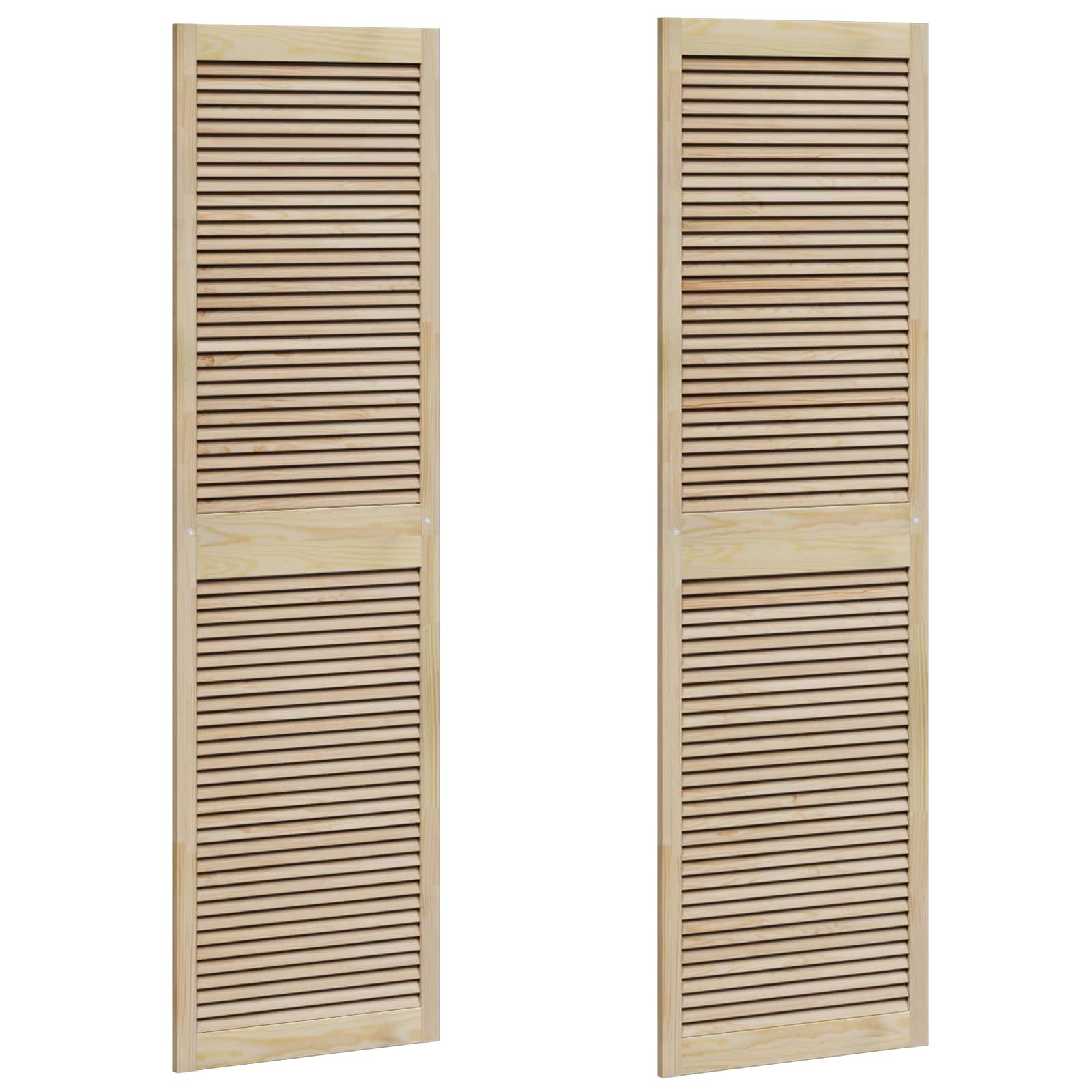 Ormarna vrata s vratima 2 pcs Prirodna 201 x 2,1 x 59,5 cm