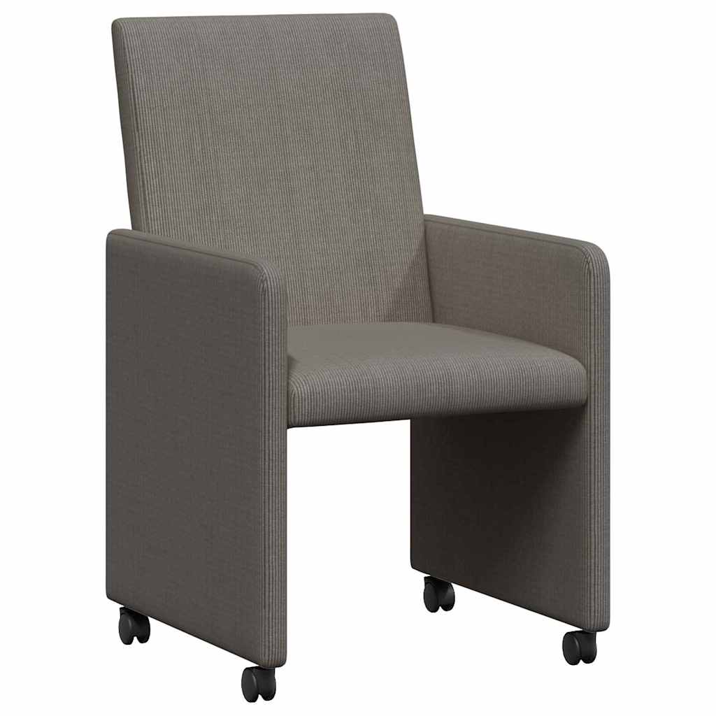 Blagovačke stolice s kotačima 2 pcs Svjetlosiva 57 x 66 x 94 cm
