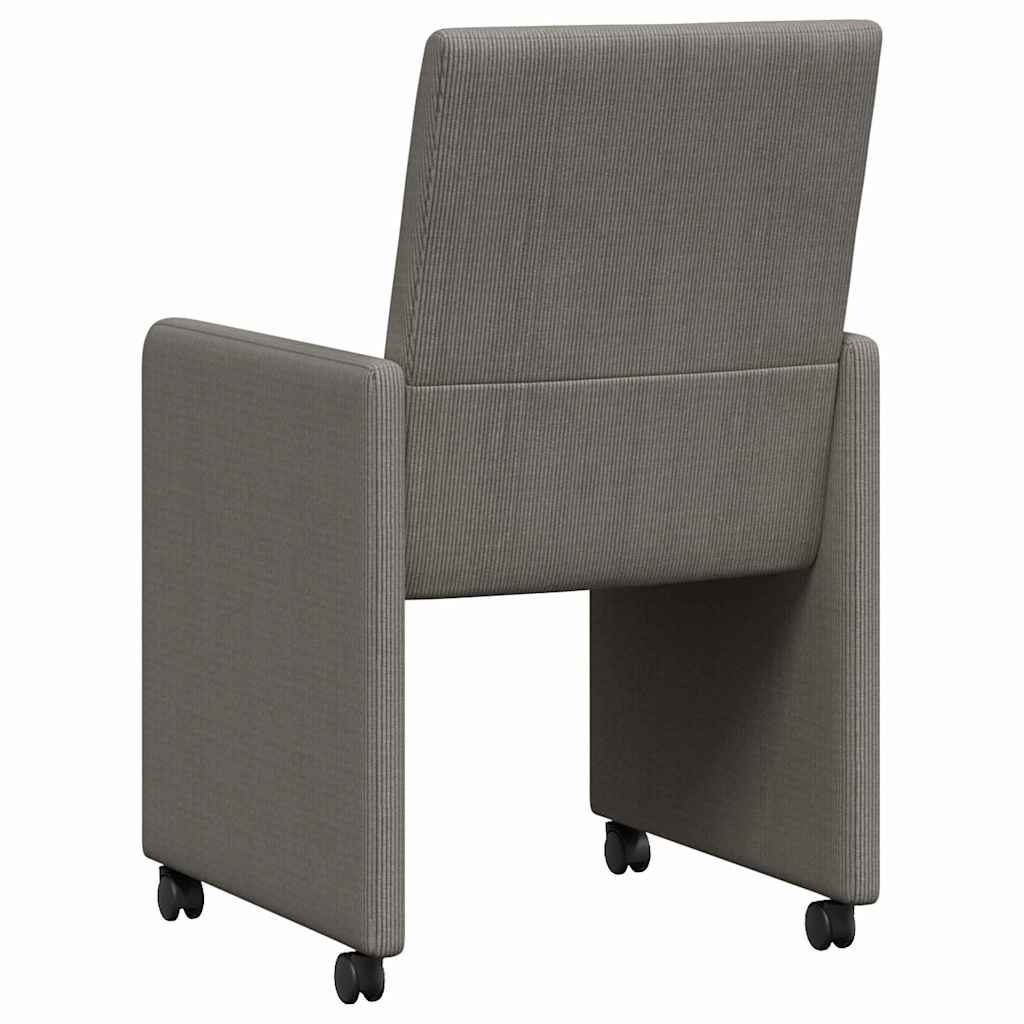 Blagovačke stolice s kotačima 2 pcs Svjetlosiva 57 x 66 x 94 cm