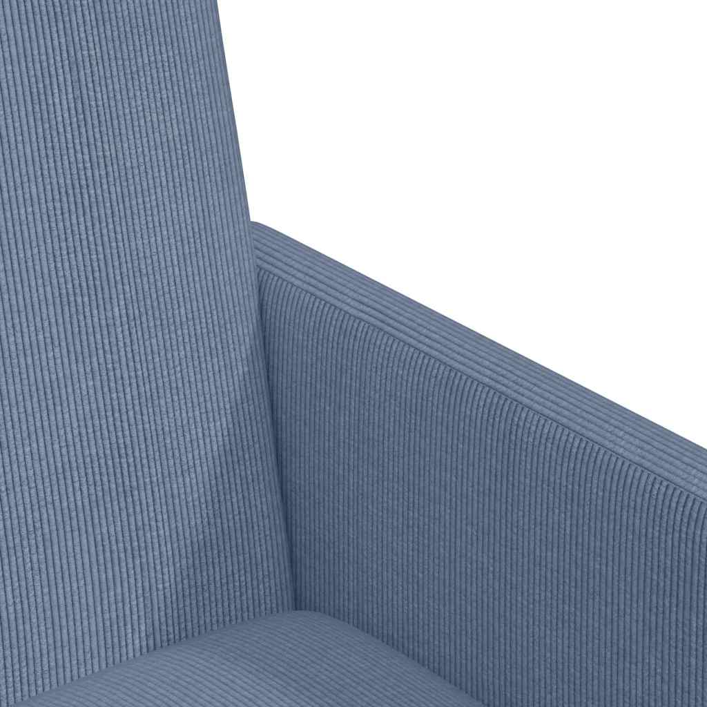 Blagovačke stolice s kotačima 2 pcs Plava 57 x 66 x 94 cm