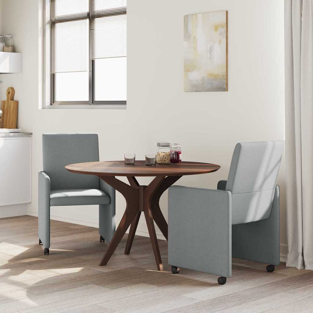 Blagovačke stolice s kotačima 2 pcs Svjetlosiva 57 x 66 x 94 cm