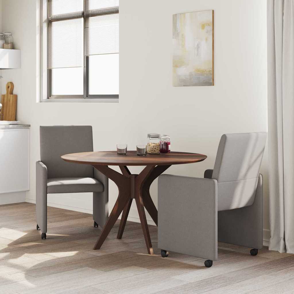 Blagovačke stolice s kotačima 2 pcs Sivo-smeđa 57 x 66 x 94 cm