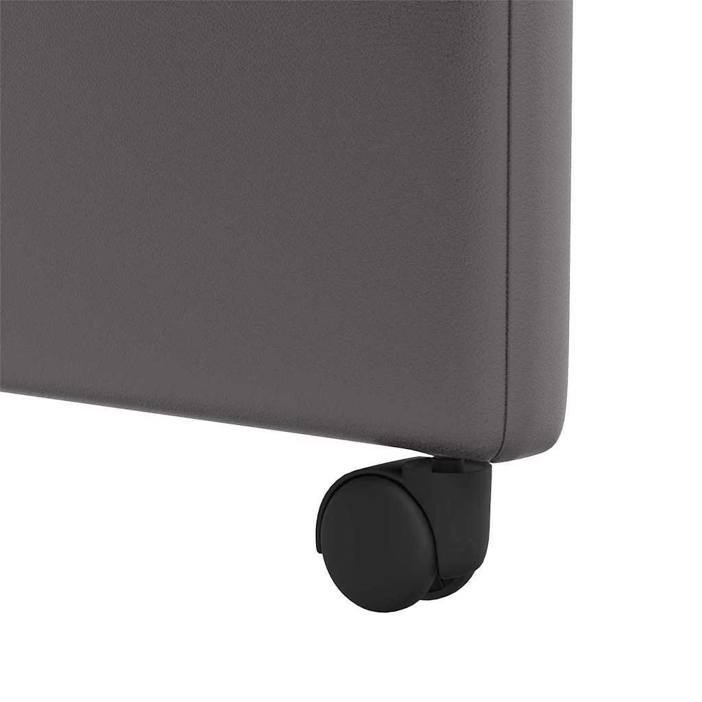 Blagovačke stolice s kotačima 2 pcs Siva 57 x 66 x 94 cm