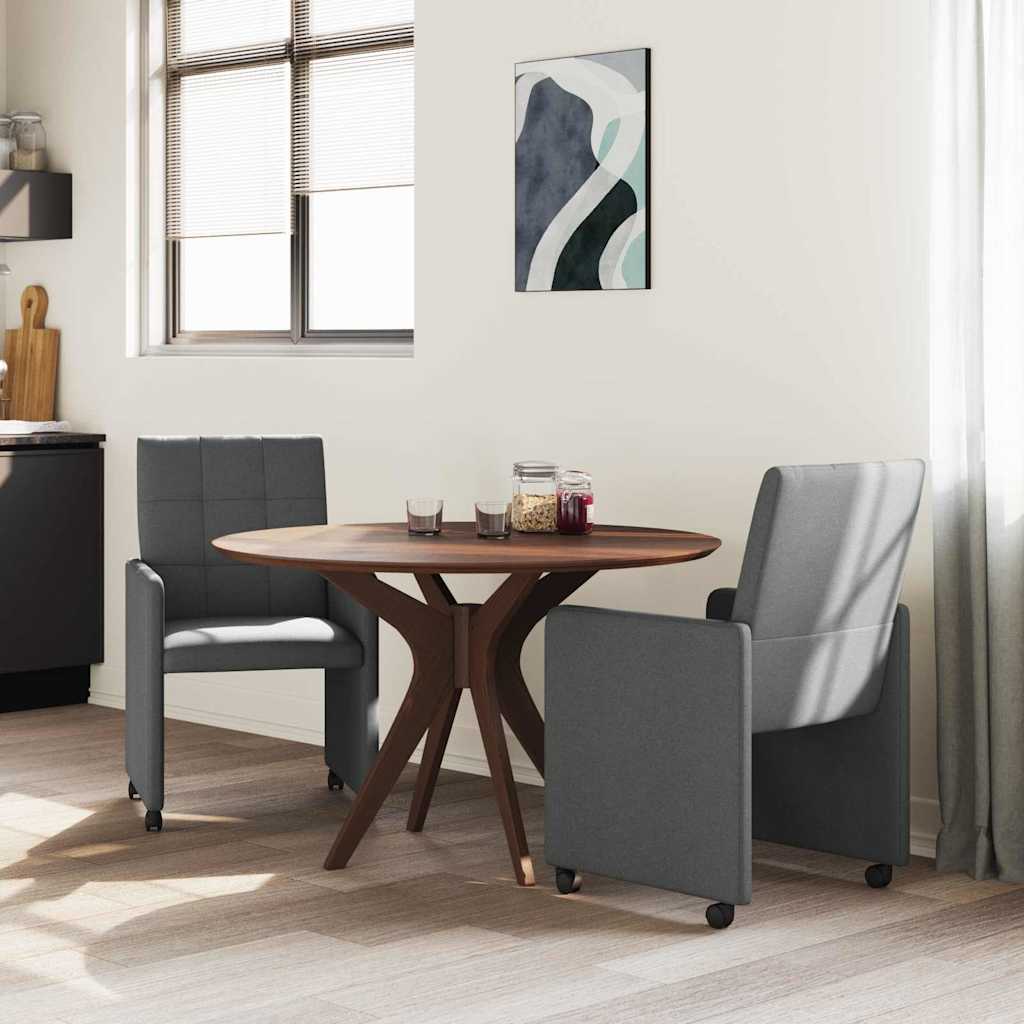 Blagovačke stolice s kotačima 2 pcs Tamno siva 58 x 65 x 94 cm