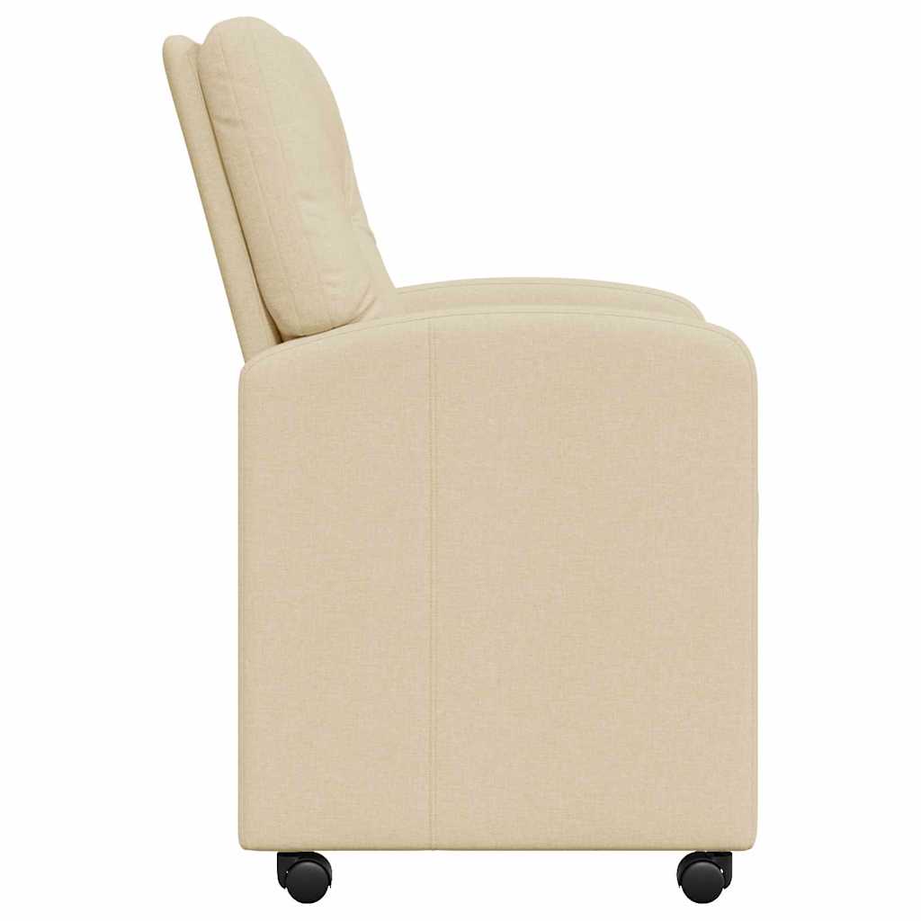 Blagovačke stolice s kotačima 2 pcs Krema 57 x 67 x 95 cm