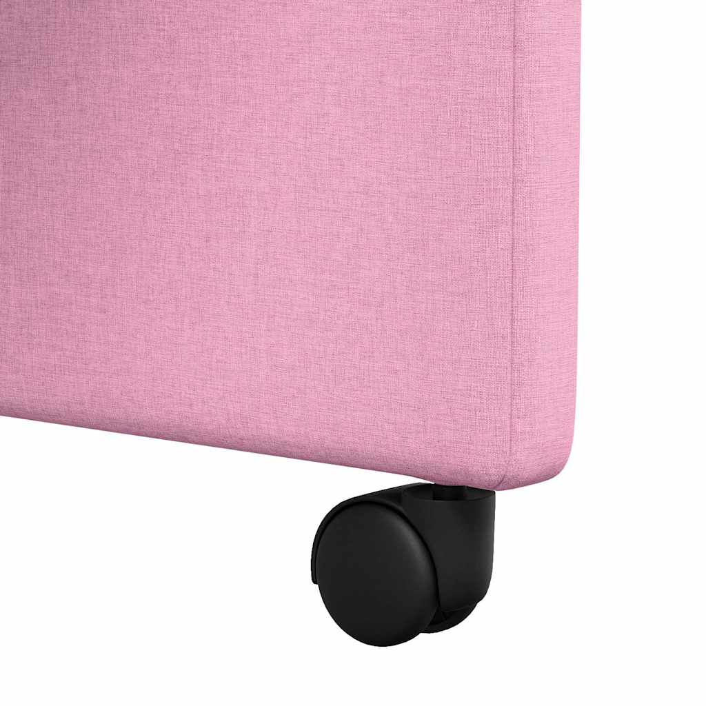 Blagovačke stolice s kotačima 2 pcs Ružičasta 57 x 67 x 95 cm