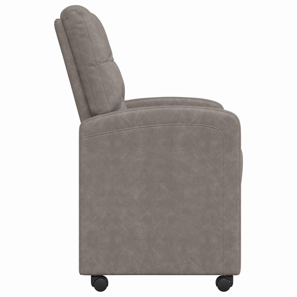 Blagovačke stolice s kotačima 2 pcs Siva 58 x 67 x 97 cm