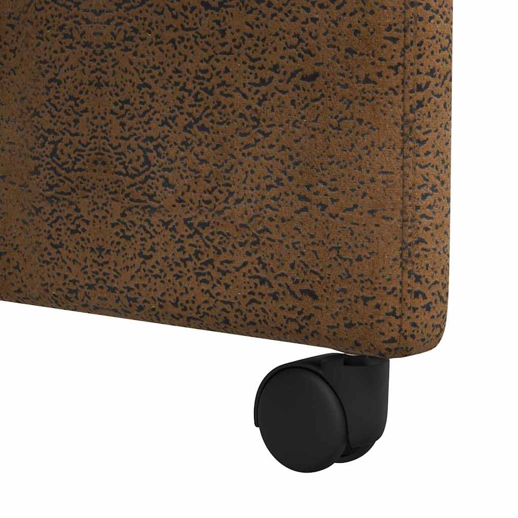 Blagovačke stolice s kotačima 2 pcs Smeđa 58 x 67 x 97 cm