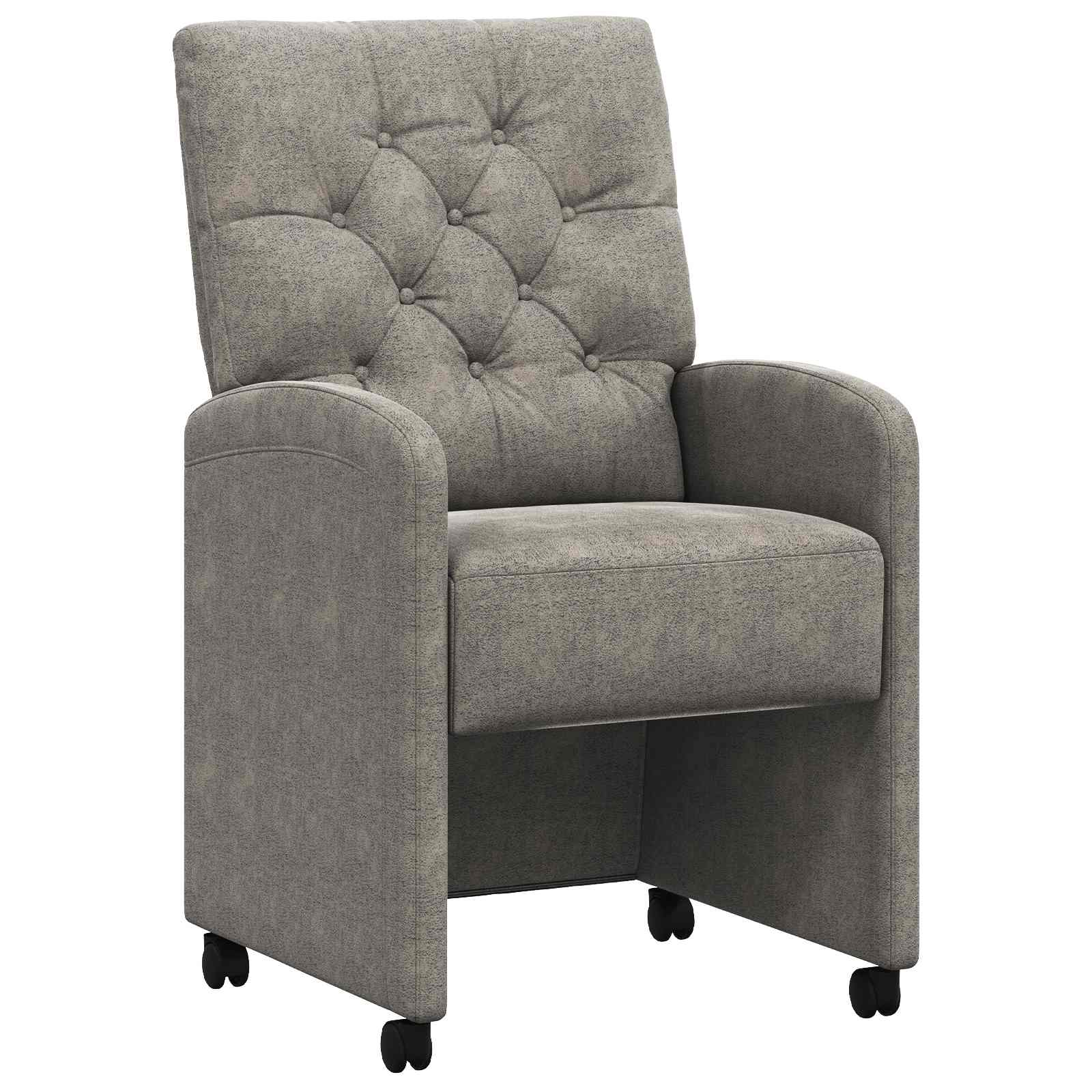 Blagovačke stolice s kotačima 2 pcs Svjetlosiva 58 x 67 x 97 cm