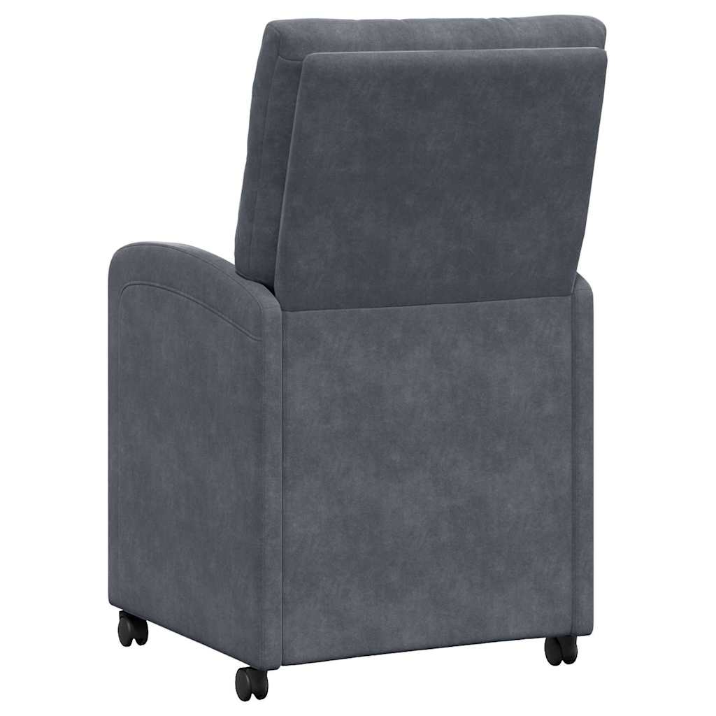 Blagovačke stolice s kotačima 2 pcs Tamno siva 58 x 67 x 97 cm