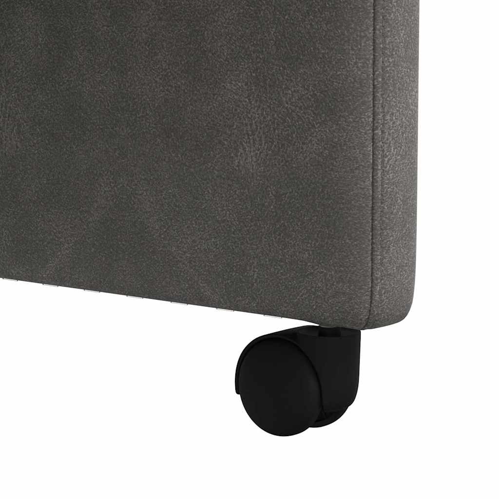 Blagovačke stolice s kotačima 2 pcs Crna 58 x 67 x 97 cm