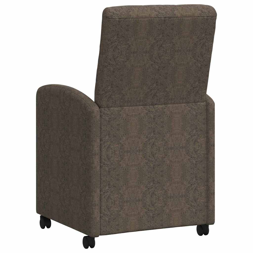 Blagovačke stolice s kotačima 2 pcs Tamno siva 58 x 67 x 97 cm