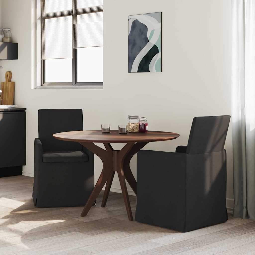 Trpezarijske stolice 2 pcs Crna 57 x 67 x 95 cm tkanina
