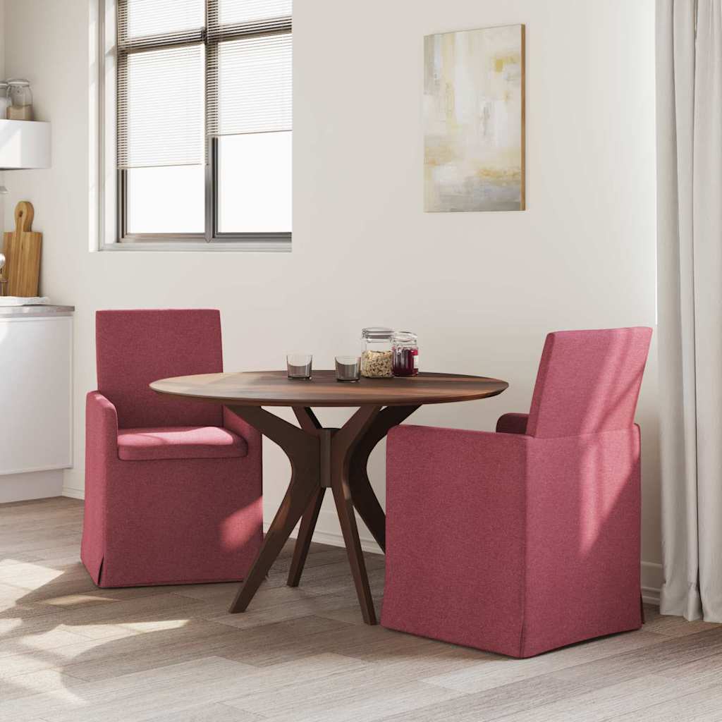 Trpezarijske stolice 2 pcs boja crnog vina 57 x 67 x 95 cm