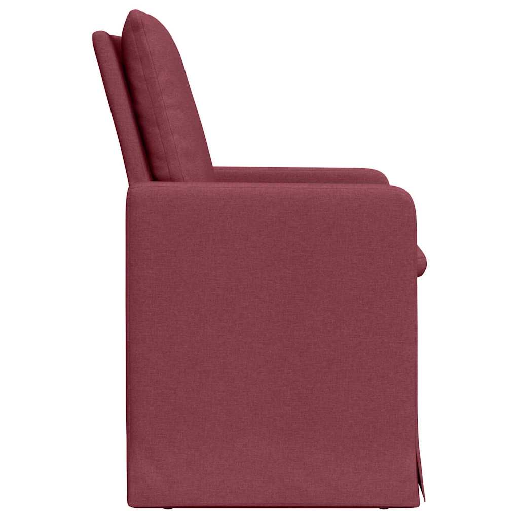 Trpezarijske stolice 2 pcs boja crnog vina 57 x 67 x 98 cm