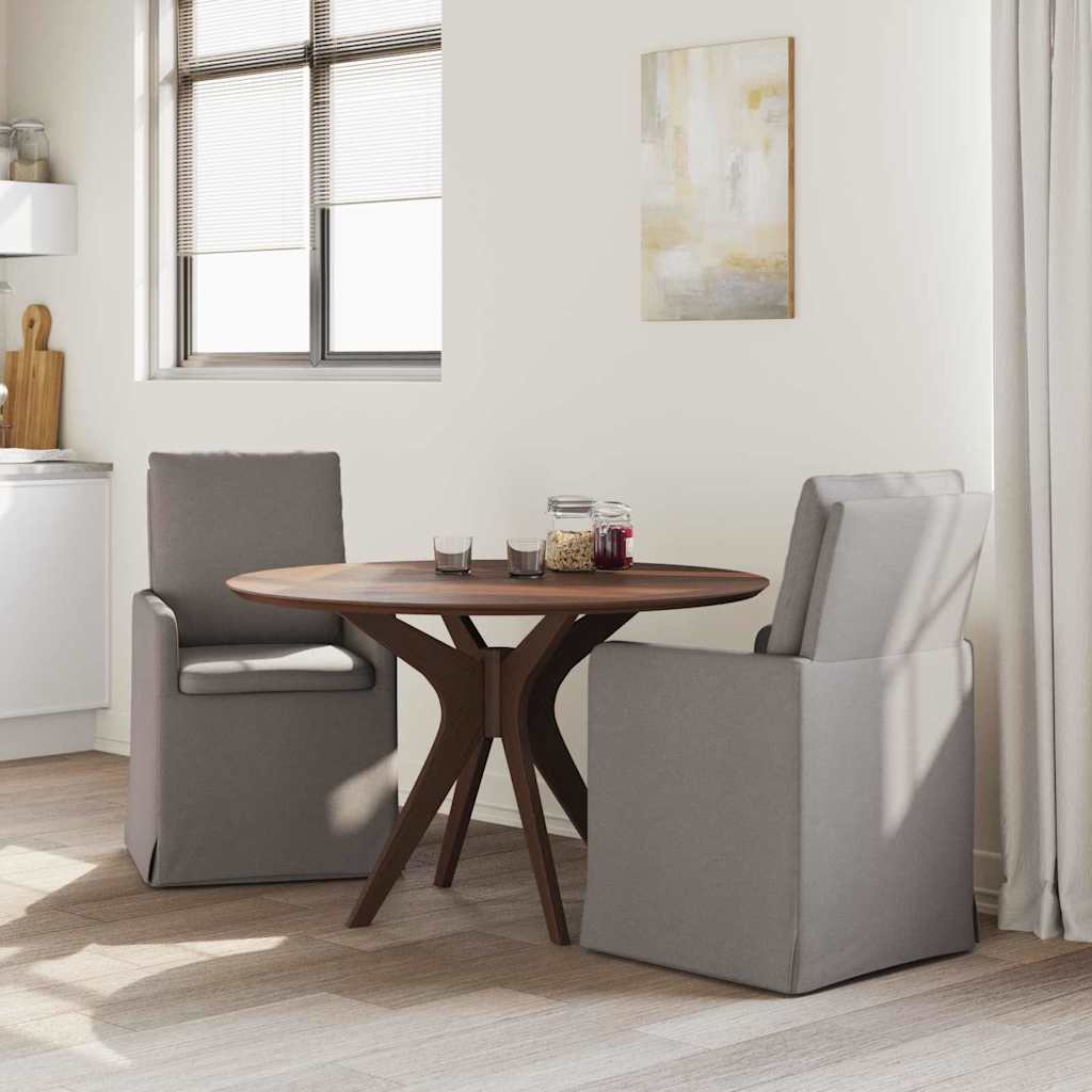 Trpezarijske stolice 2 pcs Sivo-smeđa 57 x 67 x 98 cm tkanina