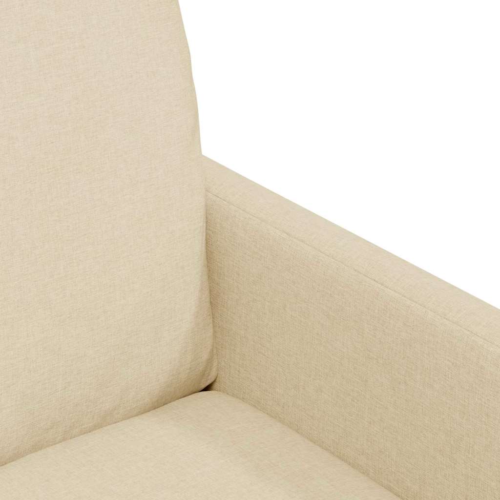 Trpezarijske stolice 2 pcs Krema 57 x 67 x 98 cm tkanina