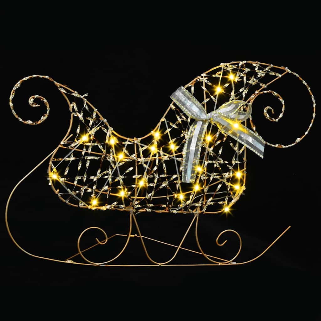 LED Riječni jeleni s 40 LED svjetlima 5 pcs Zlatno PET