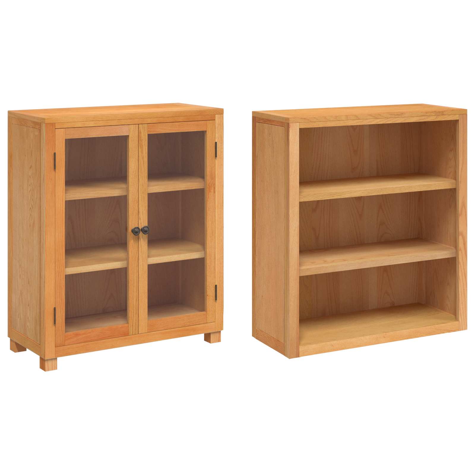 Set namještaja za pohranu 2 kom. Prirodna 80 x 35 x 185 cm
