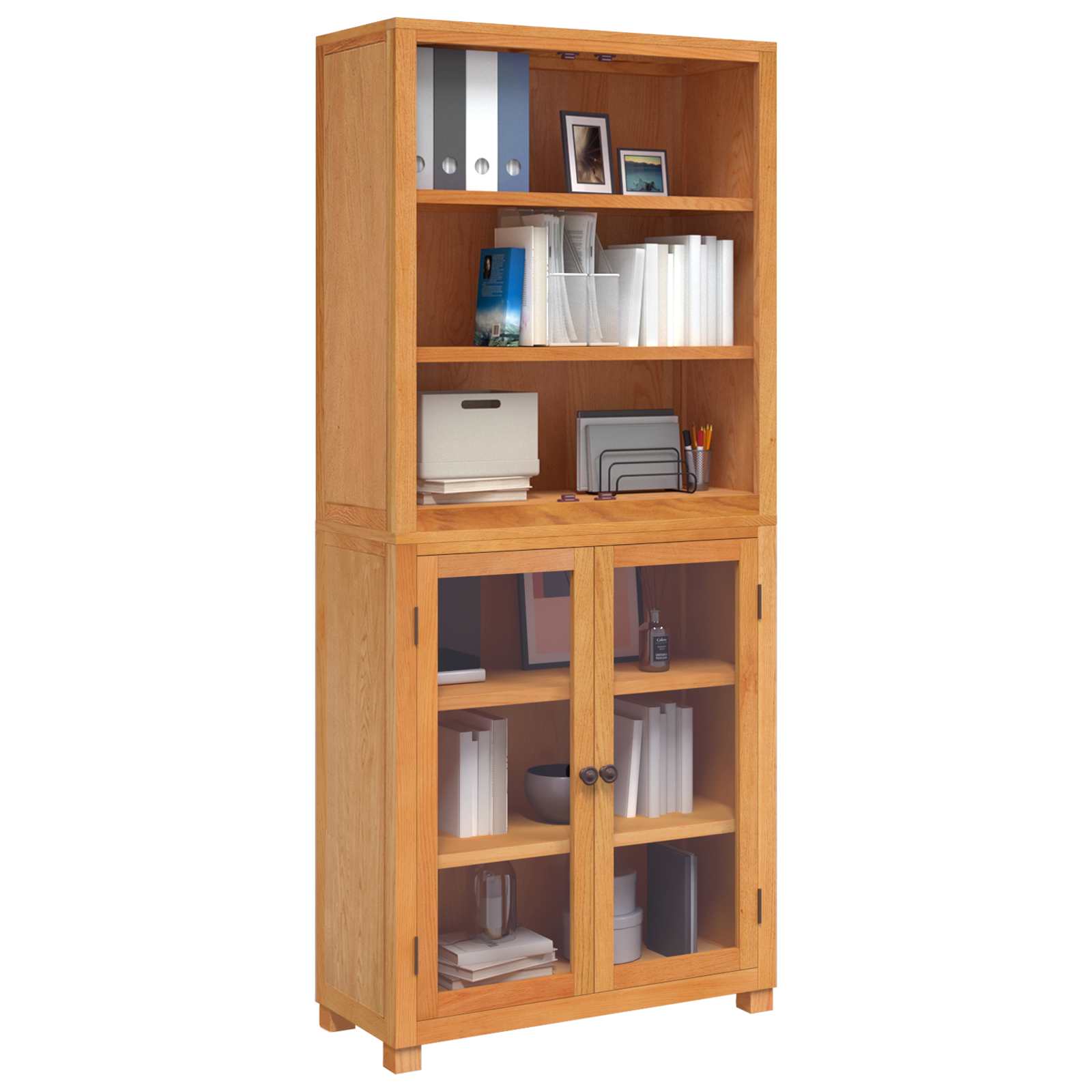 Set namještaja za pohranu 2 kom. Prirodna 80 x 35 x 185 cm