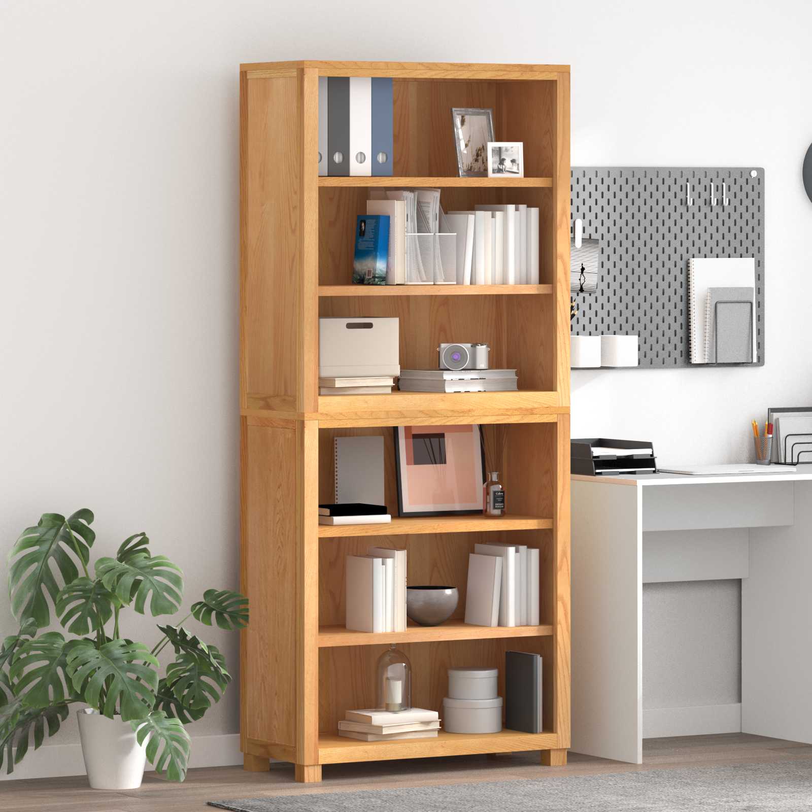 Set namještaja za pohranu 2 kom. Prirodna 80 x 35 x 185 cm