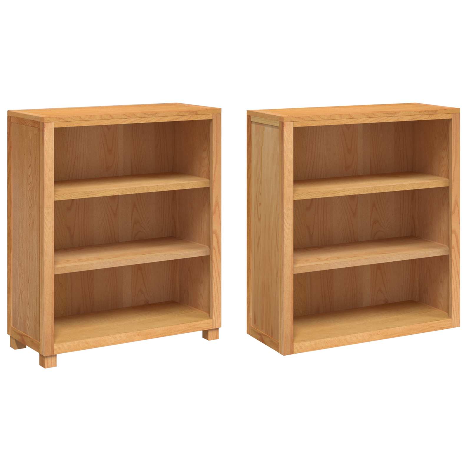 Set namještaja za pohranu 2 kom. Prirodna 80 x 35 x 185 cm