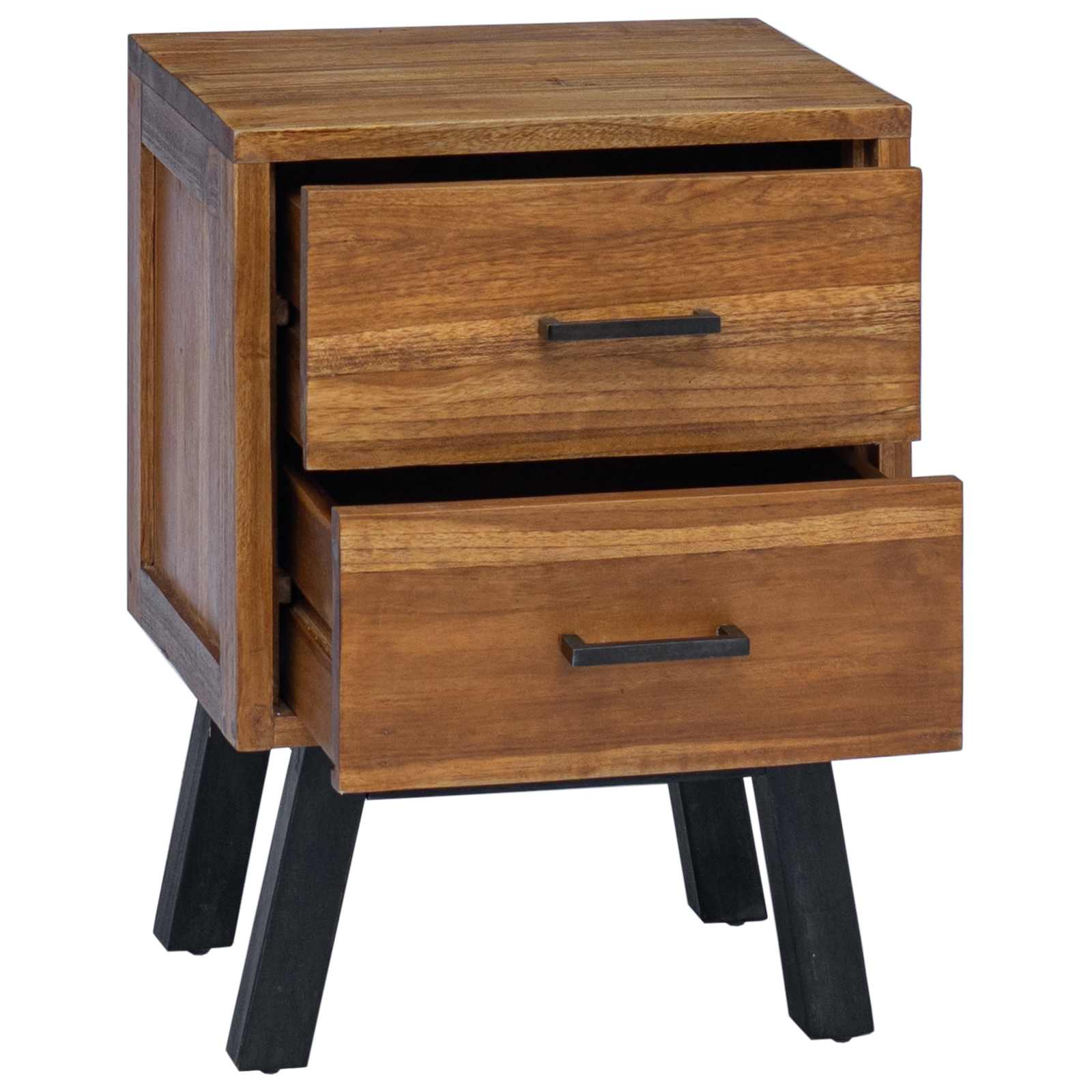 Noćni ormarić Prirodna 40 x 35 x 55 cm Čvrsto teak drvo