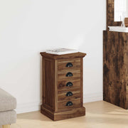 Komoda s ladicama Prirodna 35 x 30 x 60 cm Čvrsto teak drvo