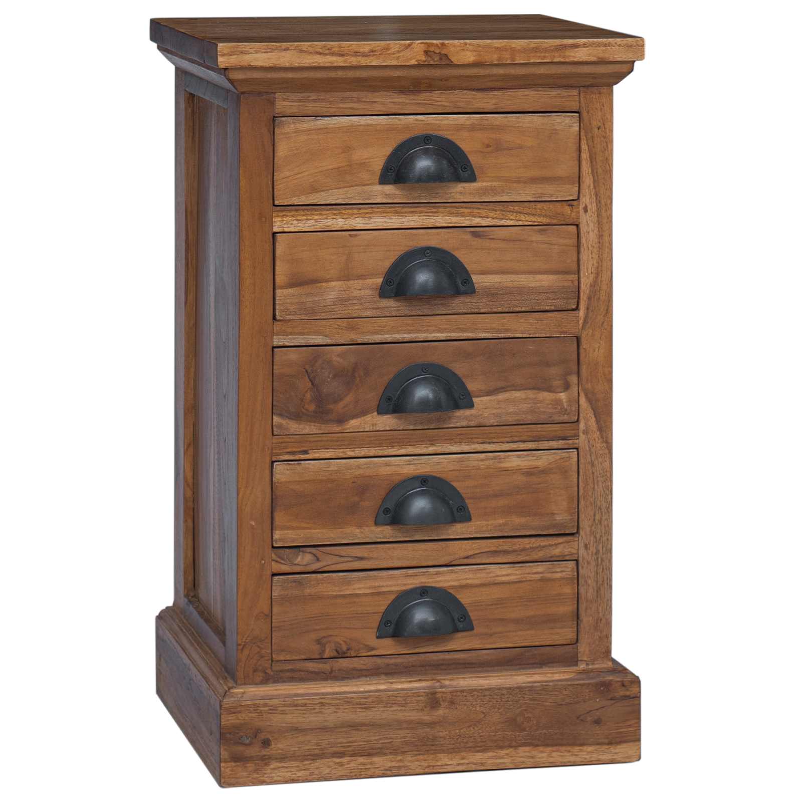 Komoda s ladicama Prirodna 35 x 30 x 60 cm Čvrsto teak drvo
