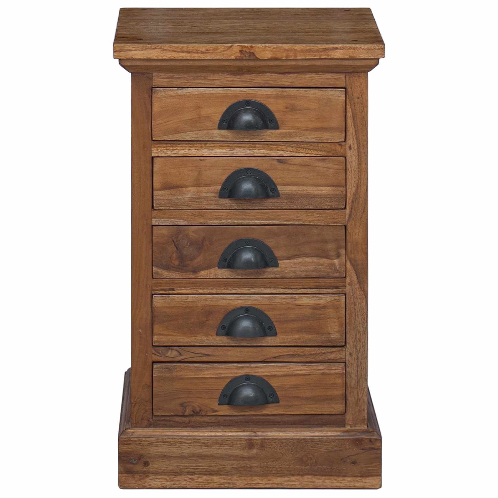 Komoda s ladicama Prirodna 35 x 30 x 60 cm Čvrsto teak drvo
