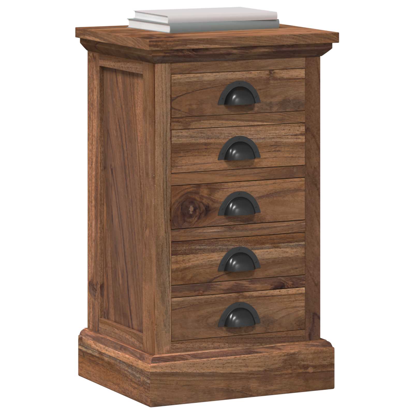 Komoda s ladicama Prirodna 35 x 30 x 60 cm Čvrsto teak drvo