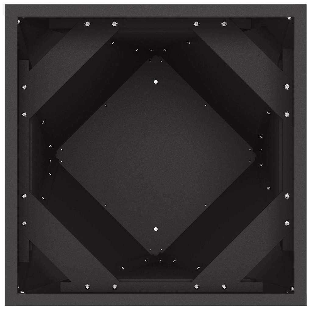 Sadilica 2 pcs Crna 30 x 30 x 75 cm Čelik