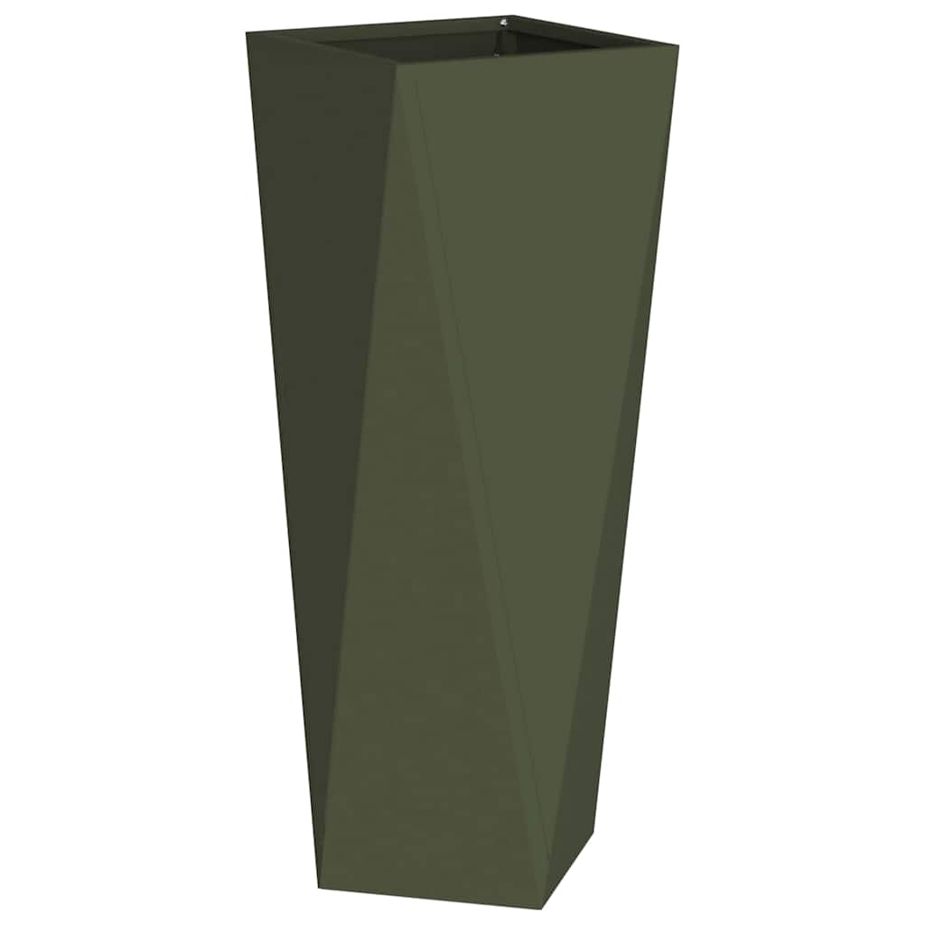 Sadilica 2 pcs Maslinasto zelena 30 x 30 x 75 cm Čelik