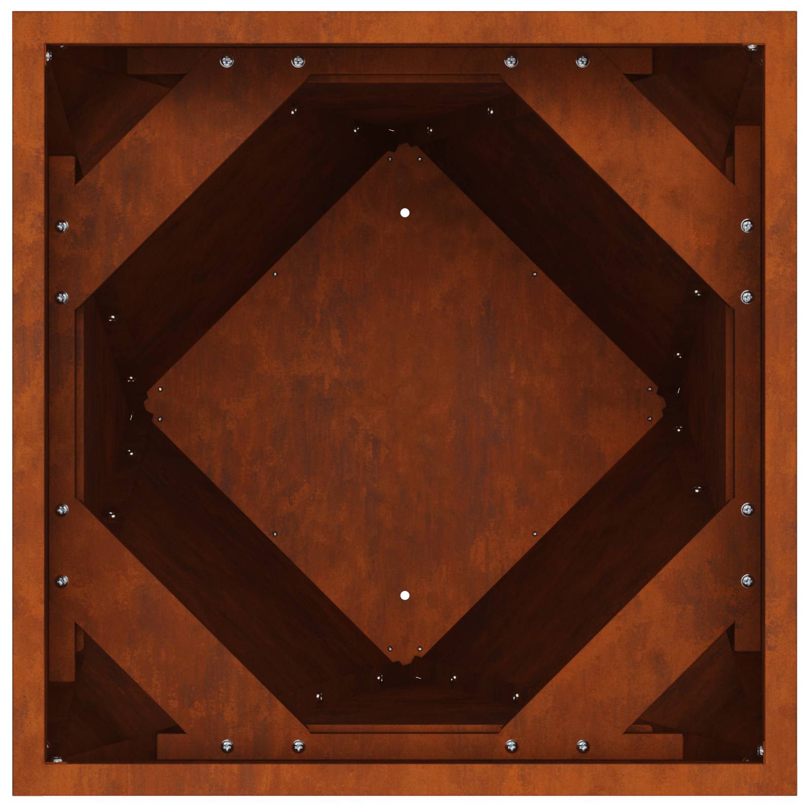 Sadilica 2 pcs Rđa 40 x 40 x 75 cm