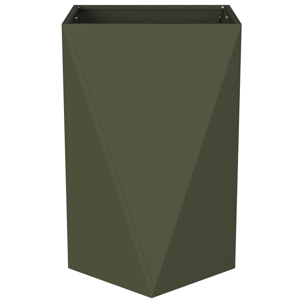 Sadilica 2 pcs Maslinasto zelena 50 x 50 x 75 cm Čelik