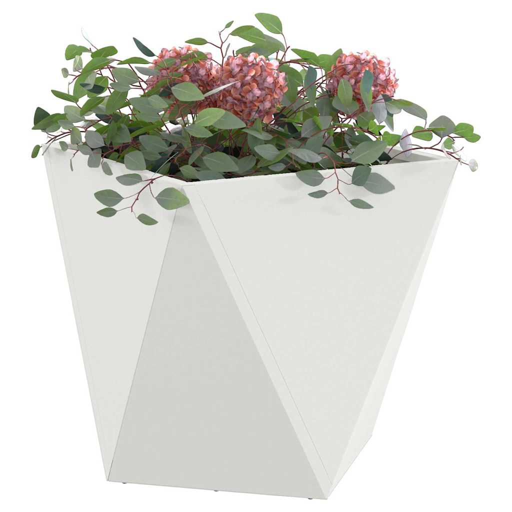 Sadilica 2 pcs Bijelo 40 x 40 x 40 cm Čelik