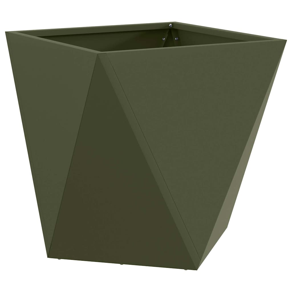 Sadilica 2 pcs Maslinasto zelena 40 x 40 x 40 cm Čelik
