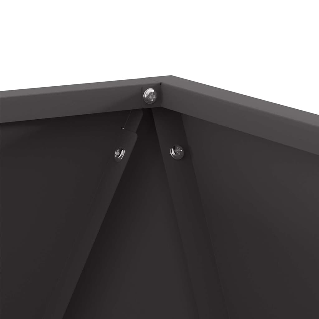 Sadilica 2 pcs Crna 50 x 50 x 50 cm Čelik